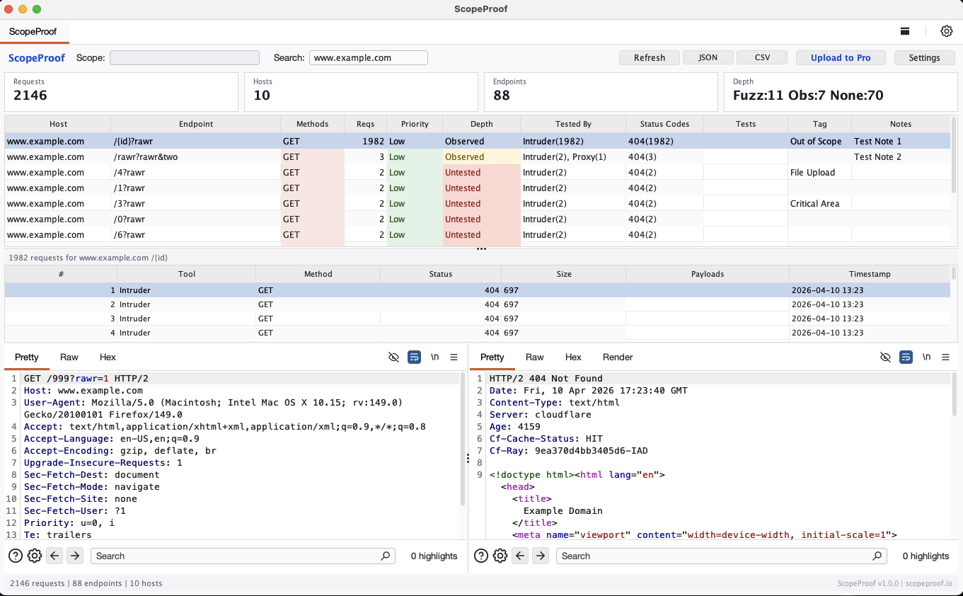 ScopeProof Burp Suite Extension